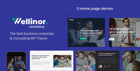 Wellinor – Business Consulting WordPress Theme
