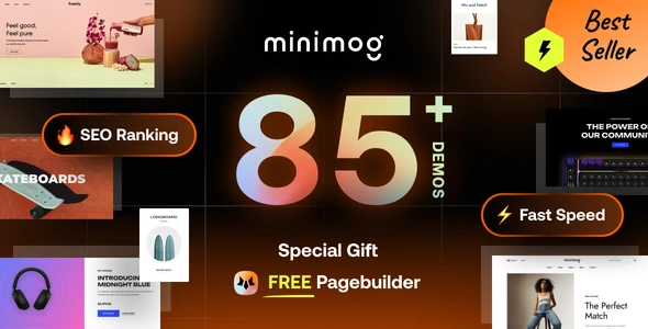 Minimog – Next-gen Multipurpose Shopify theme grade-A