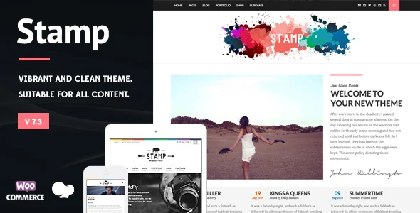 Stamp – Vibrant WordPress Theme