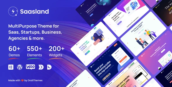 Saasland – Saas, Startup, Technology & IT Solutions WordPress Theme