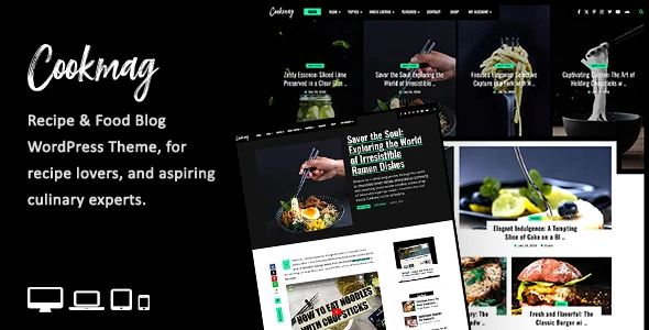 Cookmag – Recipe & Food Blog WordPress Theme