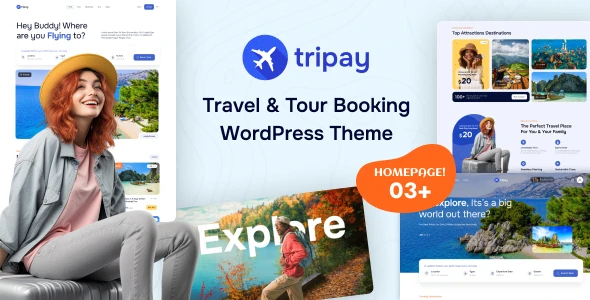 Tripay – Travel & Tour Booking WordPress Theme