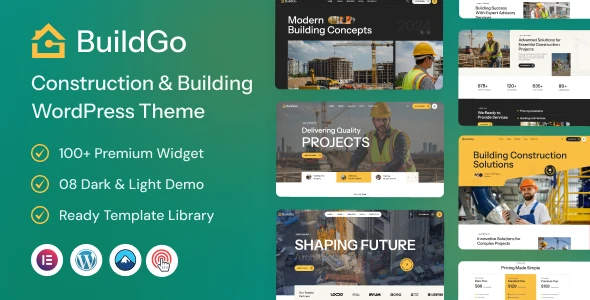 BuildGo – Construction WordPress Theme