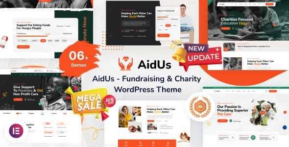 AidUs – Fundraising & Charity WordPress Theme