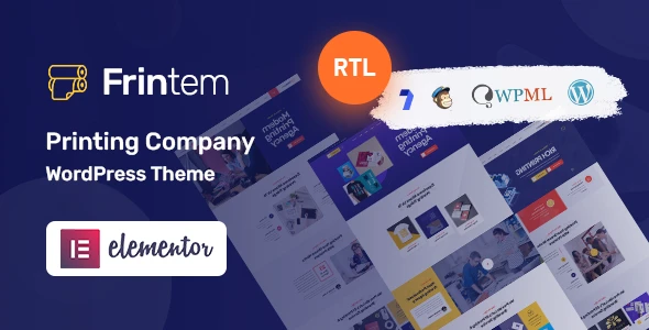 Frintem – Printing Company WordPress Theme + RTL