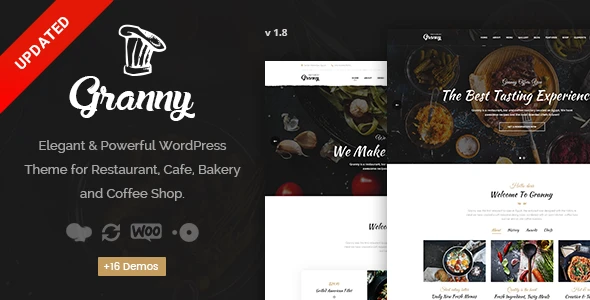 Granny – Elegant Restaurant & Cafe WordPress Theme
