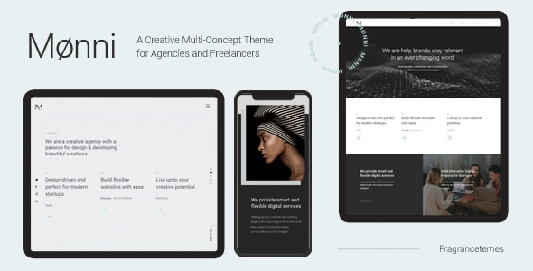 Monni – A Creative Multi-Concept Theme for Agencies and Freelancers